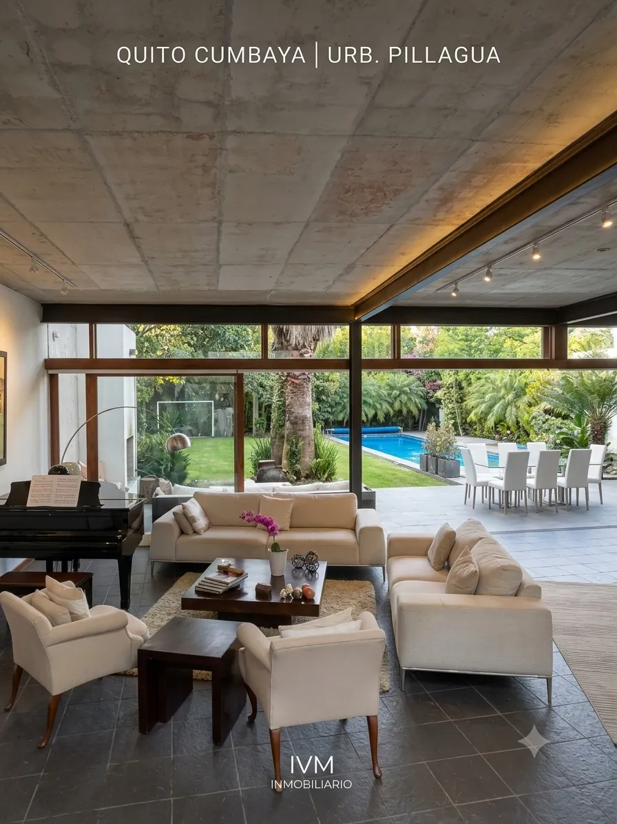 RESIDENCIA DE LUJO ESTILO MINIMALISTA CON PISCINA TEMPERADA | URBANIZACIÓN PILLAGUA, CUMBAYÁ — foto 3